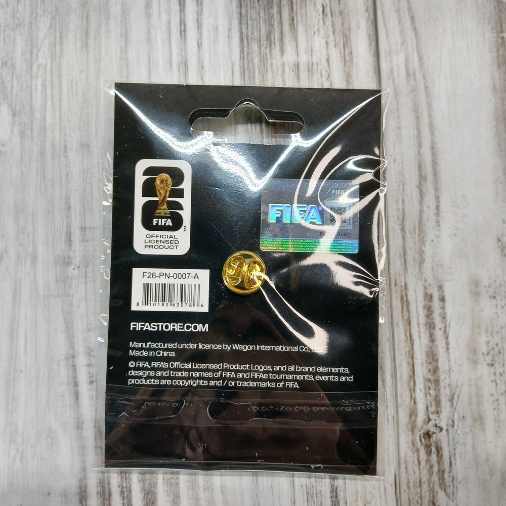 FIFA World Cup 2026 Official Logo Pin Canada Mexico USA Soccer F26-PN-0007-A - Picture 2 of 3